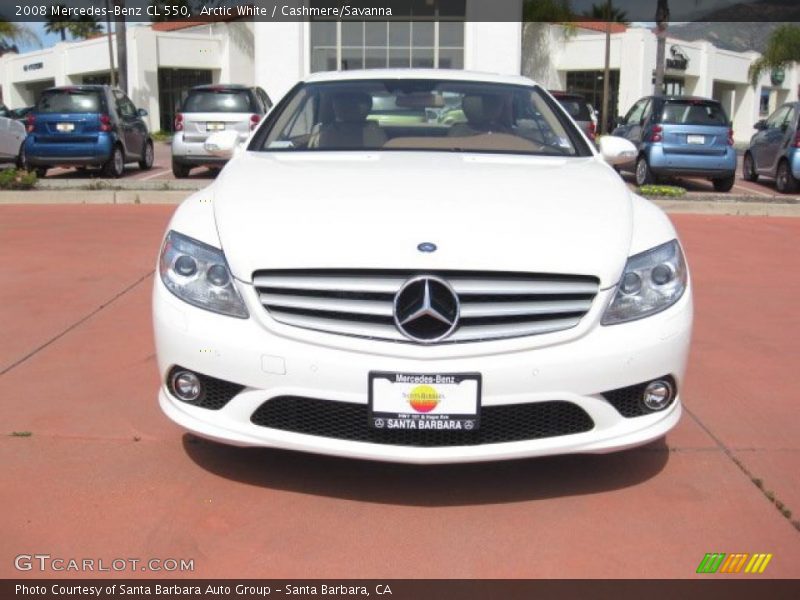 Arctic White / Cashmere/Savanna 2008 Mercedes-Benz CL 550