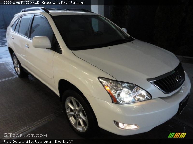 Crystal White Mica / Parchment 2009 Lexus RX 350 AWD