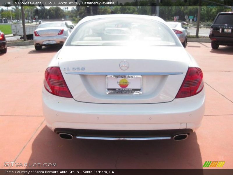 Arctic White / Cashmere/Savanna 2008 Mercedes-Benz CL 550