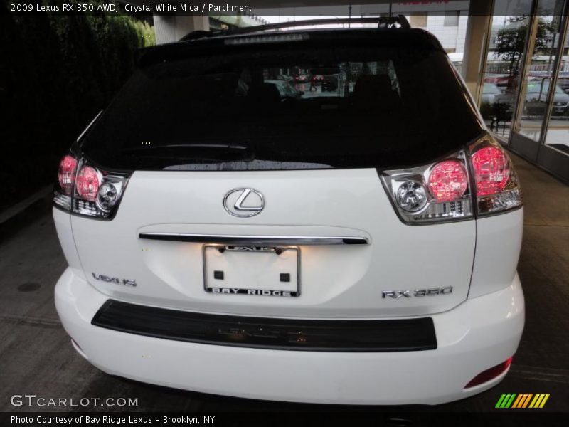 Crystal White Mica / Parchment 2009 Lexus RX 350 AWD