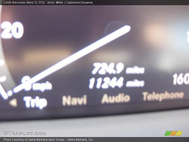 Arctic White / Cashmere/Savanna 2008 Mercedes-Benz CL 550