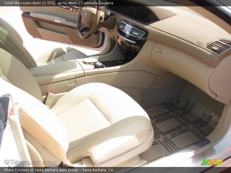 Arctic White / Cashmere/Savanna 2008 Mercedes-Benz CL 550