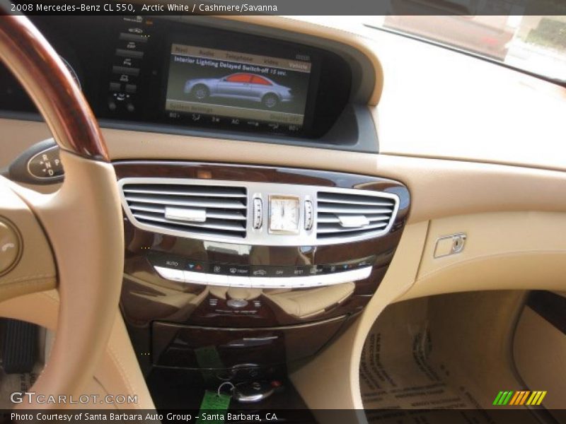 Arctic White / Cashmere/Savanna 2008 Mercedes-Benz CL 550