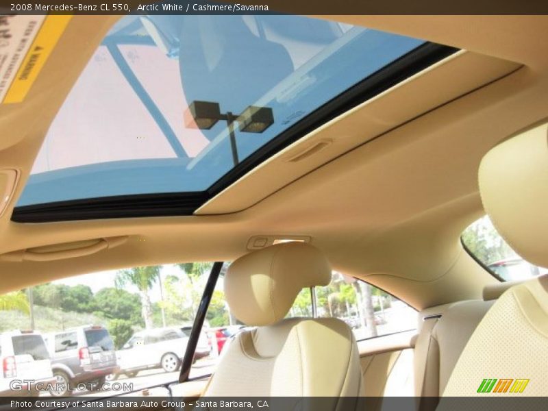 Arctic White / Cashmere/Savanna 2008 Mercedes-Benz CL 550