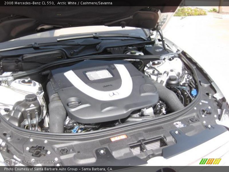 Arctic White / Cashmere/Savanna 2008 Mercedes-Benz CL 550