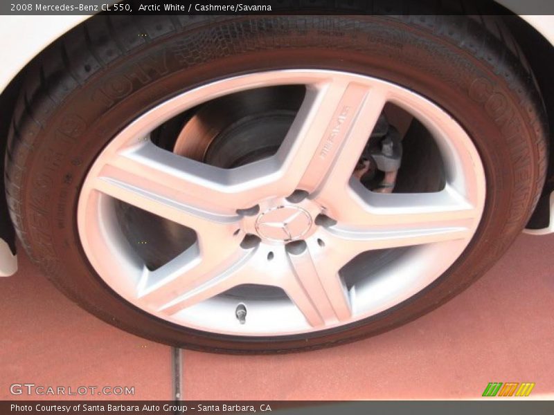 Arctic White / Cashmere/Savanna 2008 Mercedes-Benz CL 550