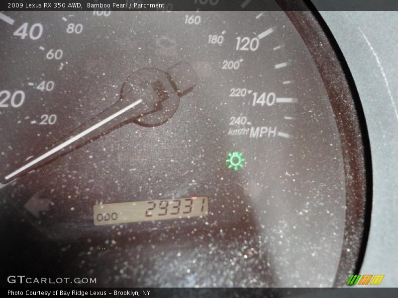 Bamboo Pearl / Parchment 2009 Lexus RX 350 AWD