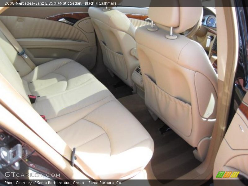 Black / Cashmere 2008 Mercedes-Benz E 350 4Matic Sedan