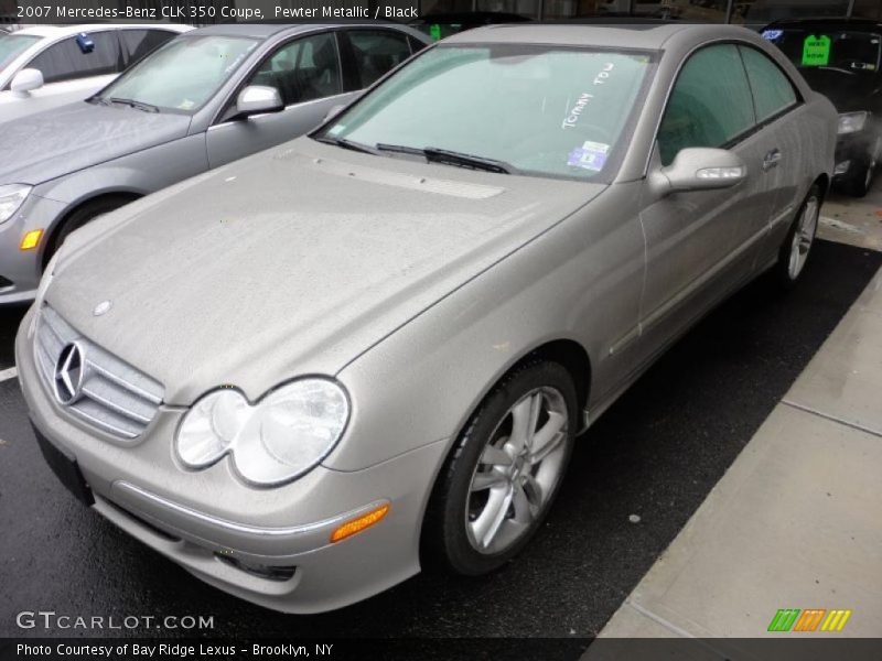 Pewter Metallic / Black 2007 Mercedes-Benz CLK 350 Coupe