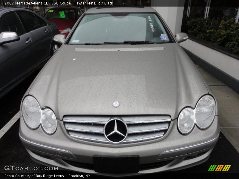 Pewter Metallic / Black 2007 Mercedes-Benz CLK 350 Coupe