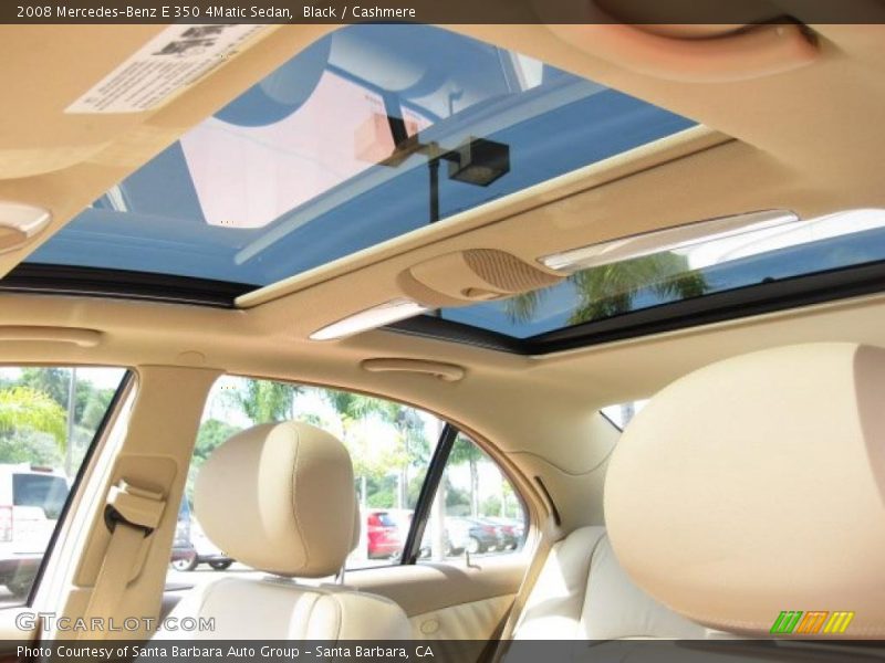Black / Cashmere 2008 Mercedes-Benz E 350 4Matic Sedan