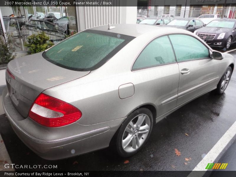 Pewter Metallic / Black 2007 Mercedes-Benz CLK 350 Coupe
