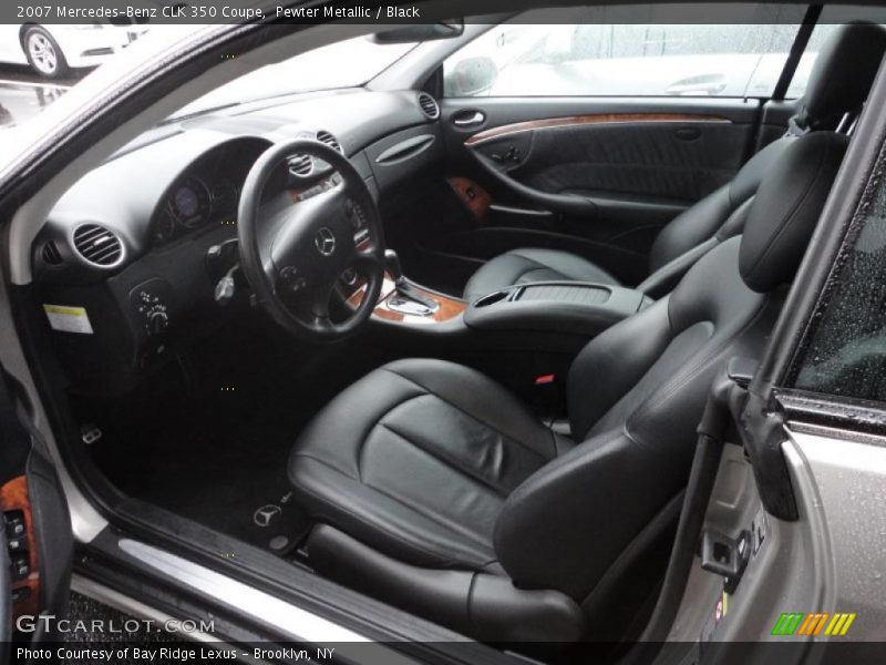 Pewter Metallic / Black 2007 Mercedes-Benz CLK 350 Coupe
