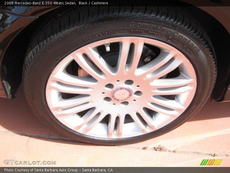 Black / Cashmere 2008 Mercedes-Benz E 350 4Matic Sedan