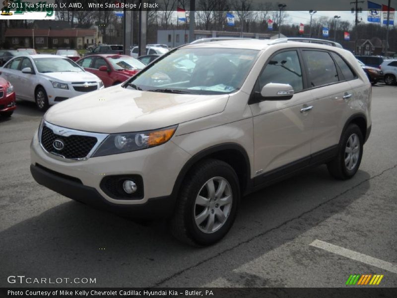White Sand Beige / Black 2011 Kia Sorento LX AWD