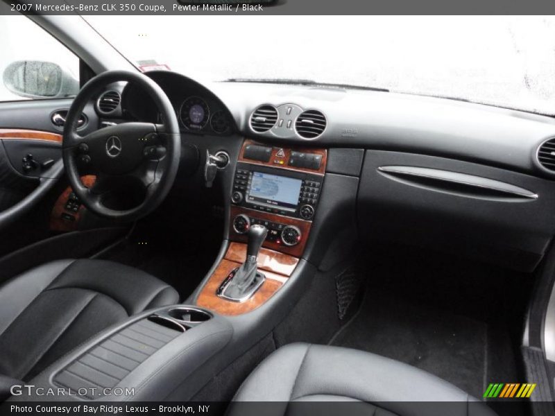 Pewter Metallic / Black 2007 Mercedes-Benz CLK 350 Coupe