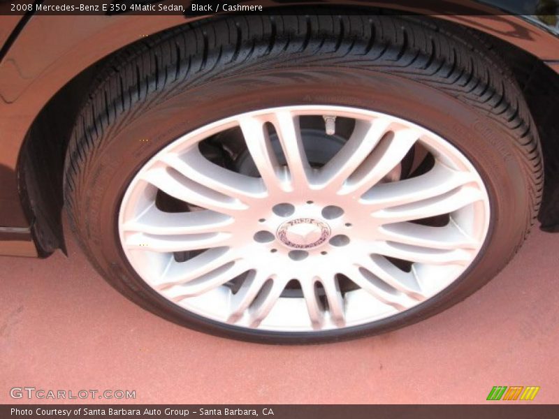 Black / Cashmere 2008 Mercedes-Benz E 350 4Matic Sedan