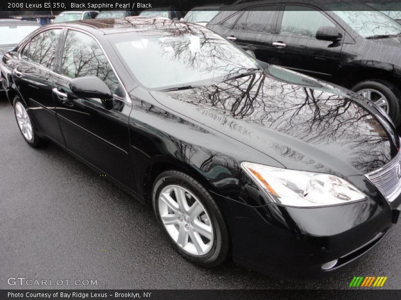 Black Sapphire Pearl / Black 2008 Lexus ES 350