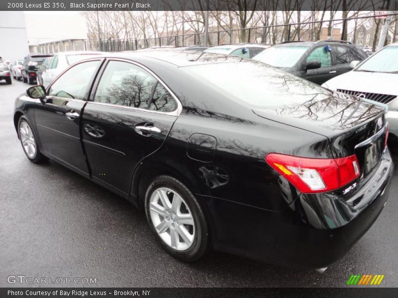 Black Sapphire Pearl / Black 2008 Lexus ES 350