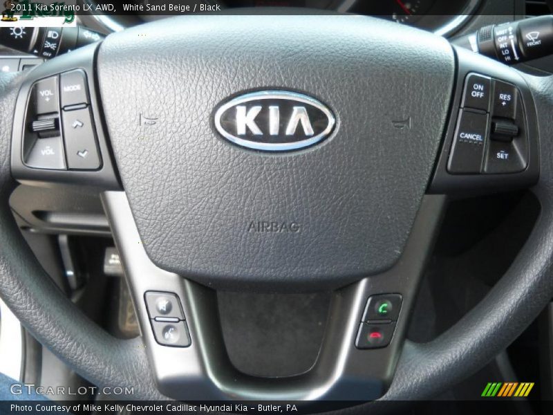White Sand Beige / Black 2011 Kia Sorento LX AWD