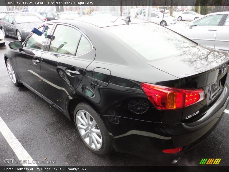 Obsidian Black / Light Gray 2009 Lexus IS 250 AWD