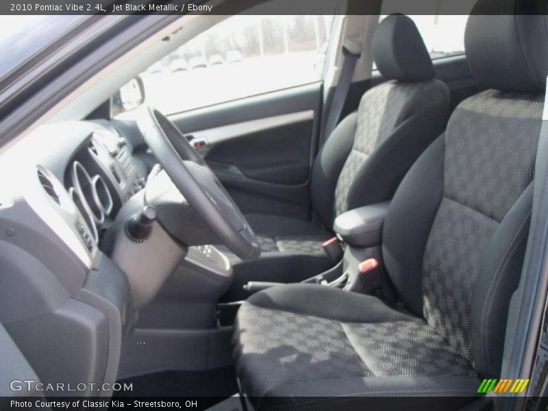 Jet Black Metallic / Ebony 2010 Pontiac Vibe 2.4L