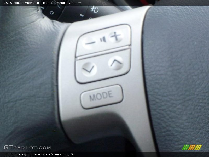 Jet Black Metallic / Ebony 2010 Pontiac Vibe 2.4L