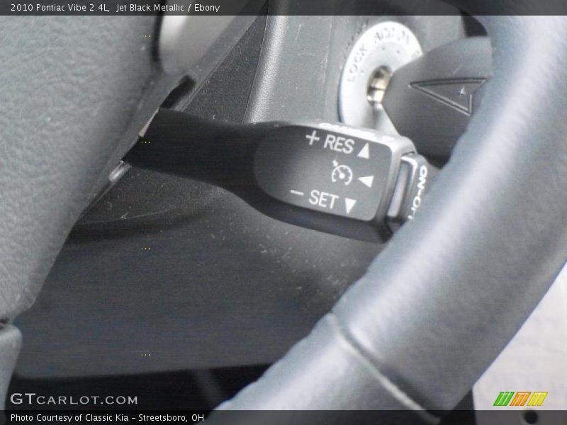 Jet Black Metallic / Ebony 2010 Pontiac Vibe 2.4L