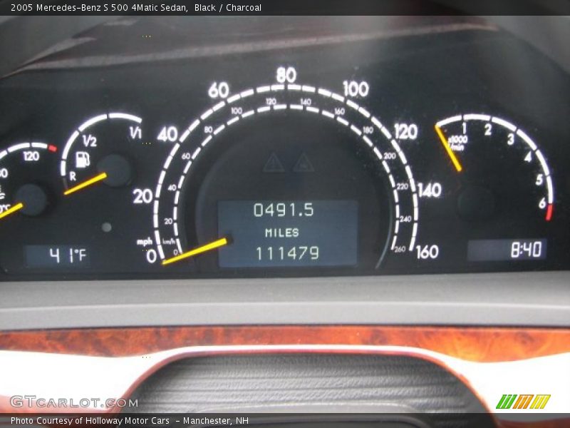 Black / Charcoal 2005 Mercedes-Benz S 500 4Matic Sedan