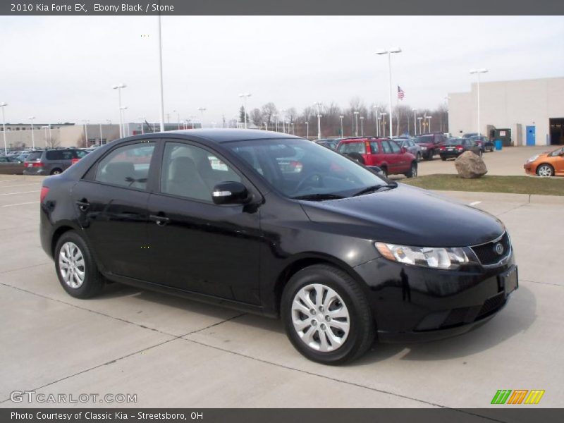 Ebony Black / Stone 2010 Kia Forte EX