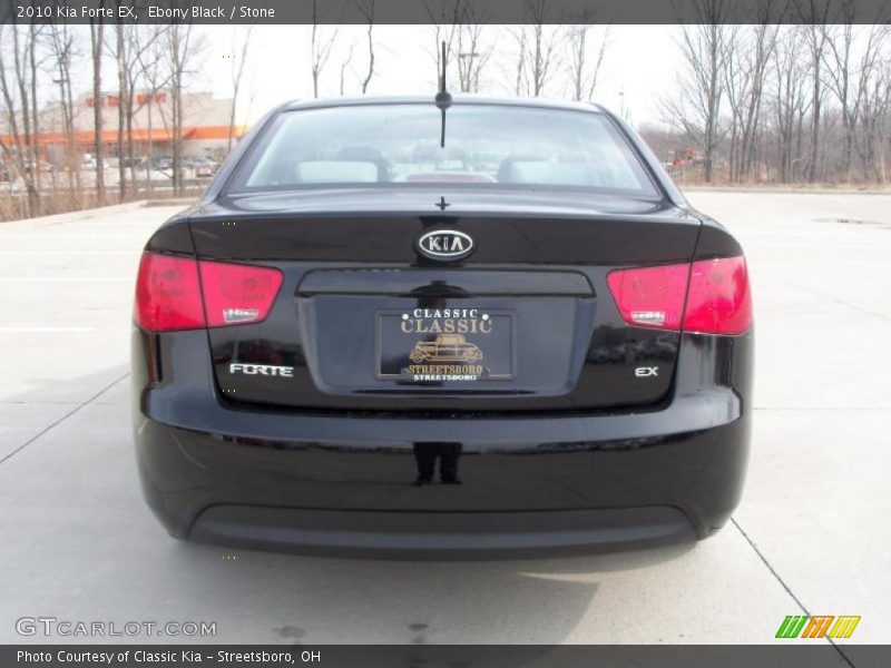 Ebony Black / Stone 2010 Kia Forte EX