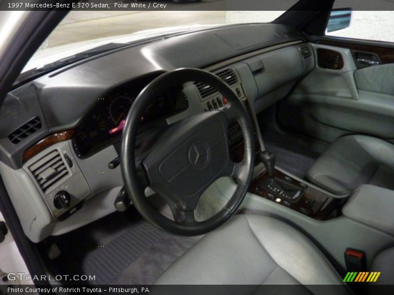 Polar White / Grey 1997 Mercedes-Benz E 320 Sedan