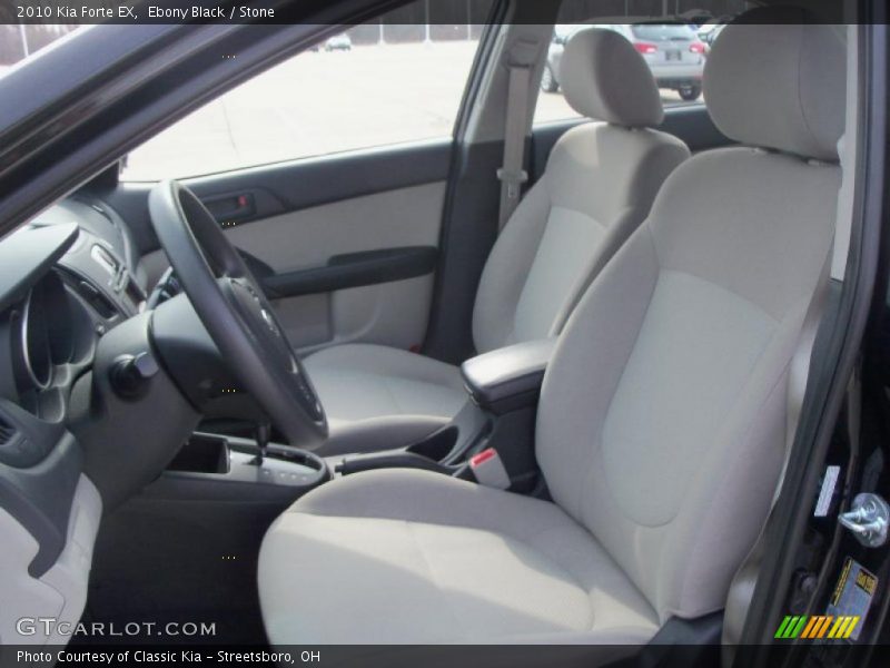 Ebony Black / Stone 2010 Kia Forte EX