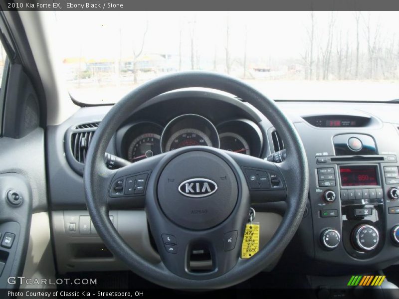 Ebony Black / Stone 2010 Kia Forte EX