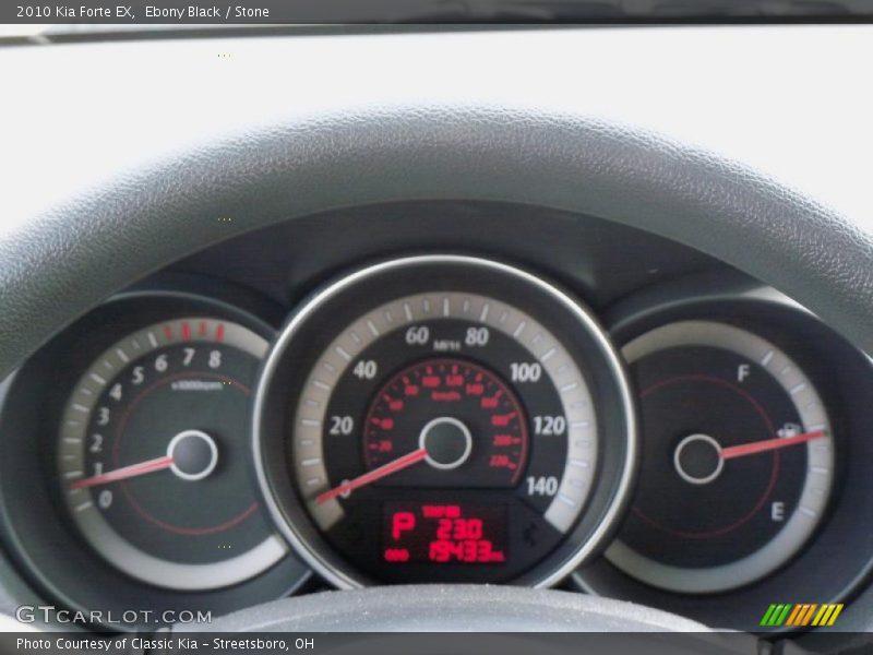 Ebony Black / Stone 2010 Kia Forte EX
