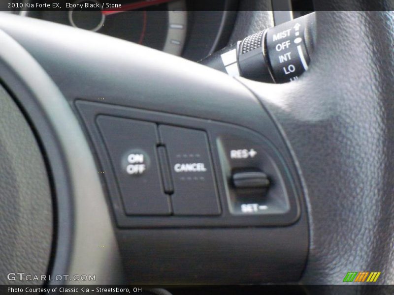 Ebony Black / Stone 2010 Kia Forte EX