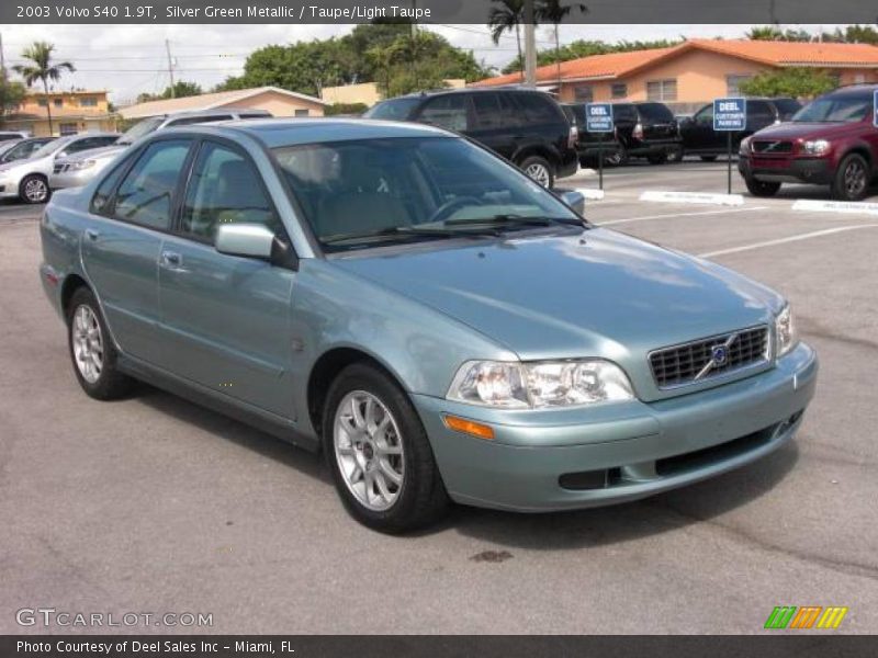 Silver Green Metallic / Taupe/Light Taupe 2003 Volvo S40 1.9T