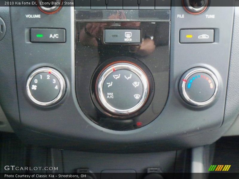 Ebony Black / Stone 2010 Kia Forte EX