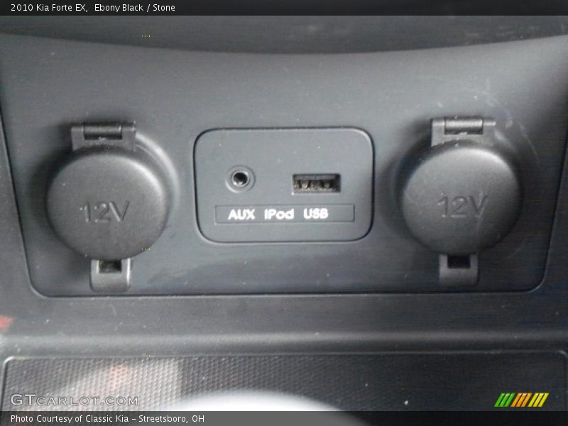 Ebony Black / Stone 2010 Kia Forte EX