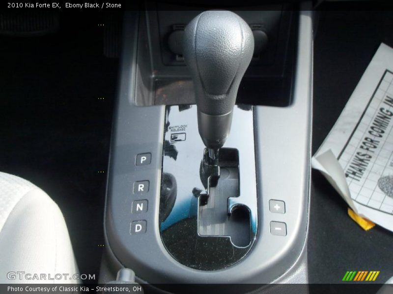 Ebony Black / Stone 2010 Kia Forte EX