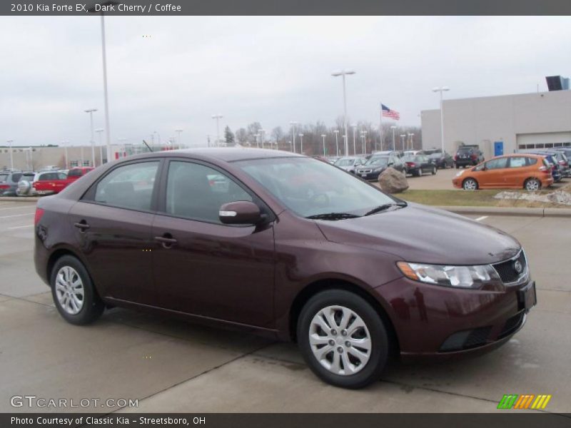 Dark Cherry / Coffee 2010 Kia Forte EX