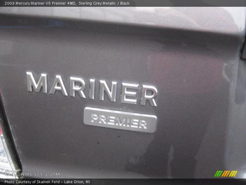 Sterling Grey Metallic / Black 2009 Mercury Mariner V6 Premier 4WD