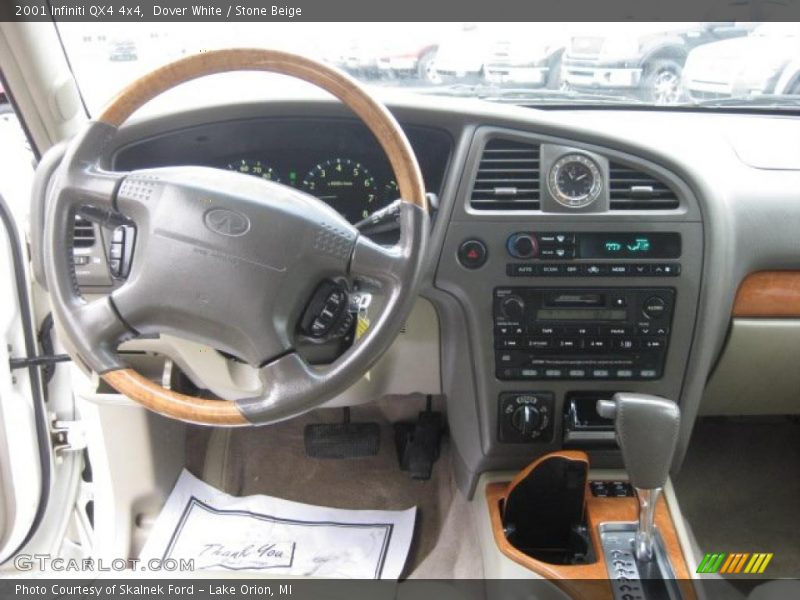 Dover White / Stone Beige 2001 Infiniti QX4 4x4