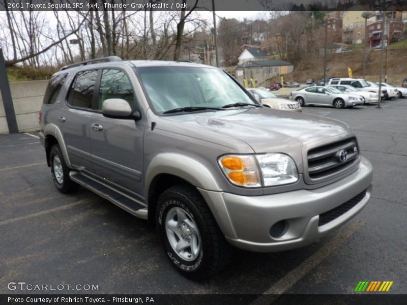 Thunder Gray Metallic / Oak 2001 Toyota Sequoia SR5 4x4