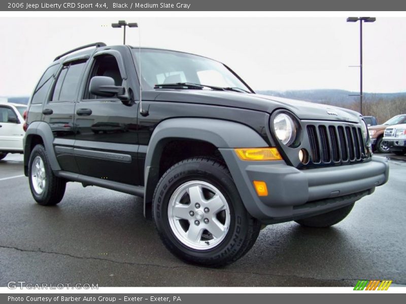 Black / Medium Slate Gray 2006 Jeep Liberty CRD Sport 4x4