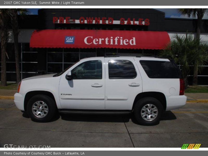 Summit White / Light Titanium 2007 GMC Yukon SLE