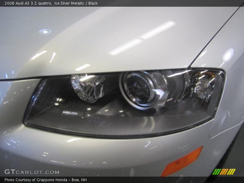 Ice Silver Metallic / Black 2008 Audi A3 3.2 quattro