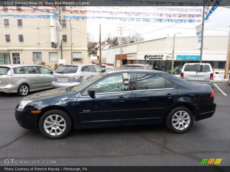 Dark Blue Metallic / Camel 2008 Mercury Milan I4