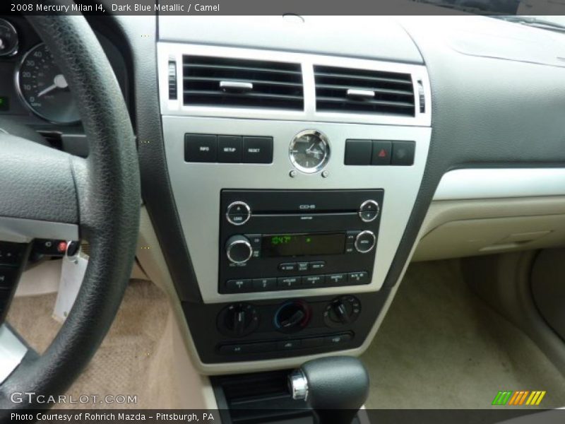Dark Blue Metallic / Camel 2008 Mercury Milan I4