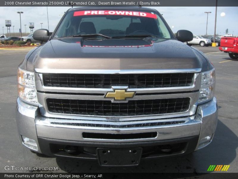 Desert Brown Metallic / Ebony Black 2008 Chevrolet Silverado 2500HD LT Extended Cab